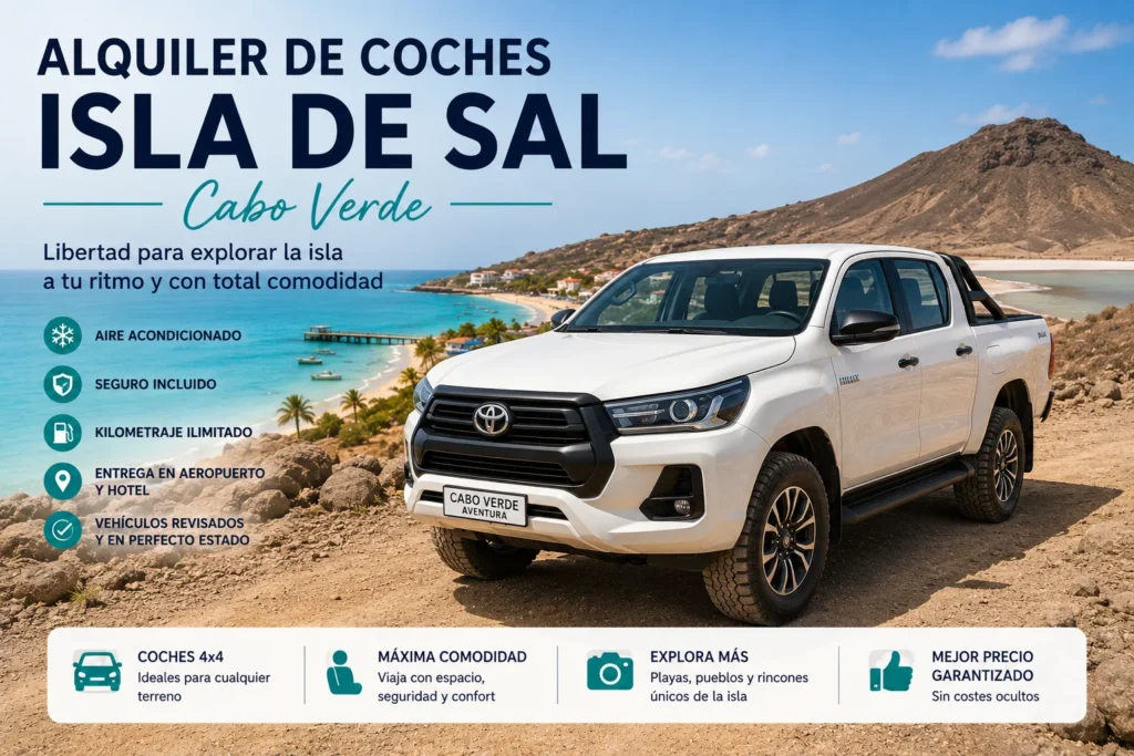 alquiler de coche 4x4 isla de sal cabo verde