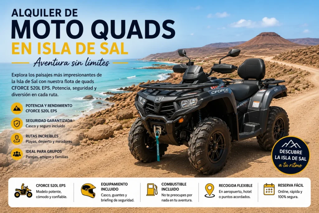alquiler de moto quads isla de sal